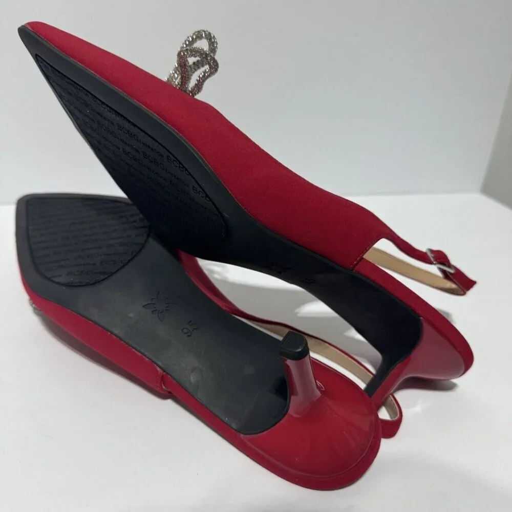 BCBGeneration Womens Donna Slingback Heels Size 9.5M